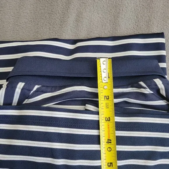 NIKE Shirt Polo Mens XL Blue DriFit Golf Striped Gray White Performance Business - Picture 7 of 14